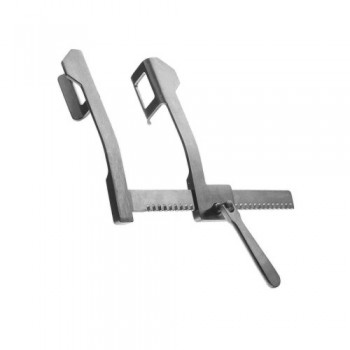 Finochietto Rib Spreader Stainless Steel, Size of Lateral Blades - Spread 80 x 65 mm - 190 mm